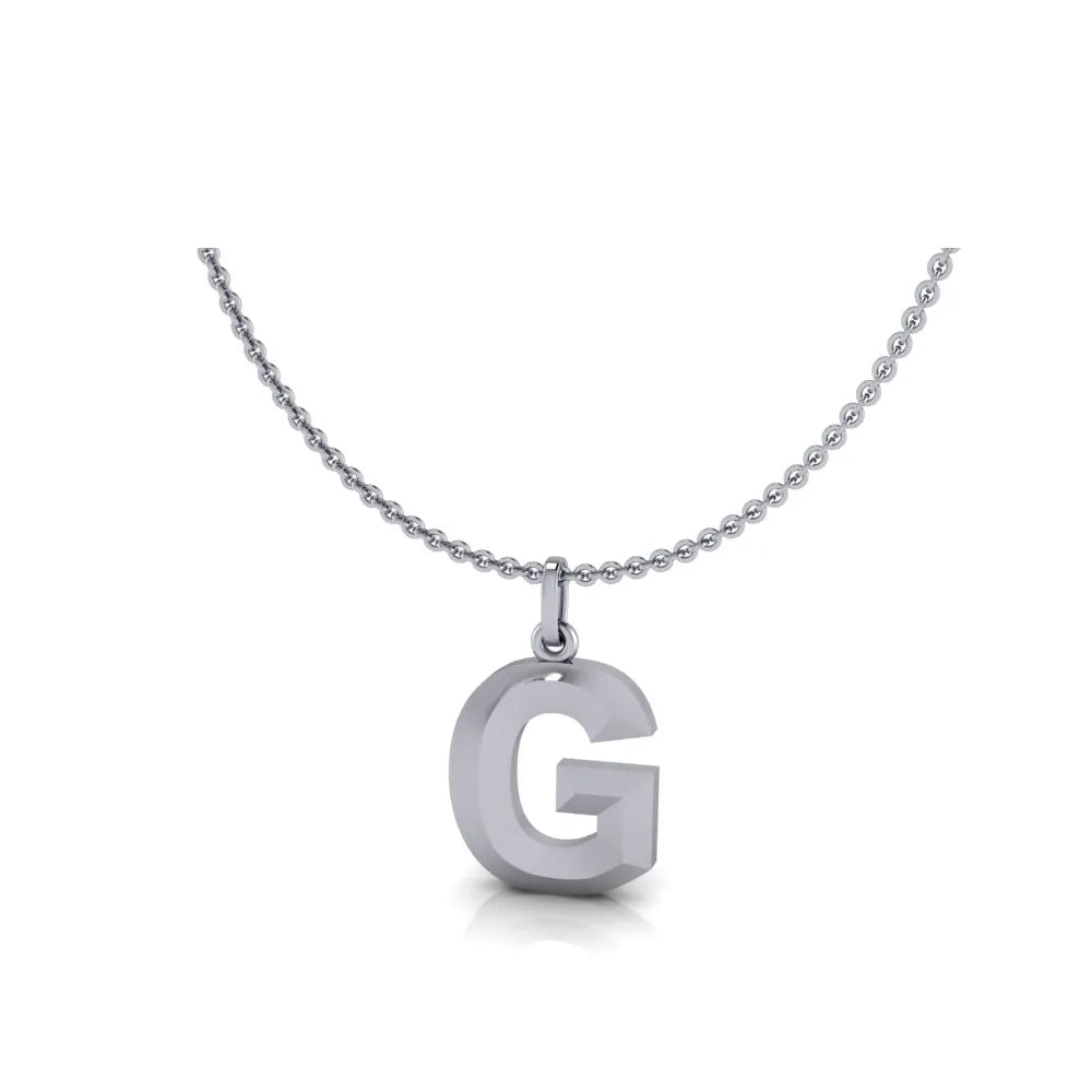 G-Initial-Pendant-White