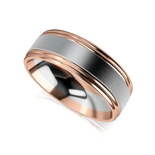 Gianni Wedding Ring white rose