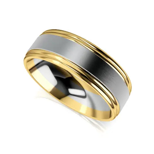 Gianni Wedding Ring gold white