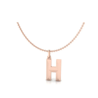 H-Initial-Pendant-Rose