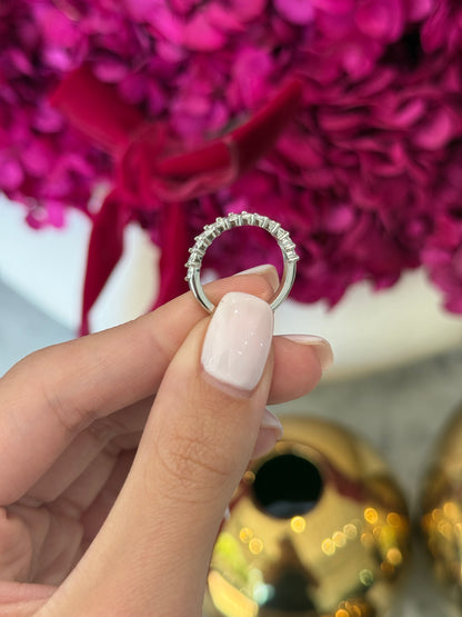 Rosa Design Natural Diamond Wedding Band