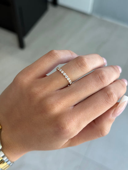 Natalie Design 7pt Natural Diamond Wedding Band