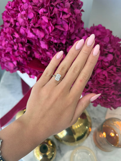 2.51ct Radiant Cut Lab Grown Bella Design Platinum