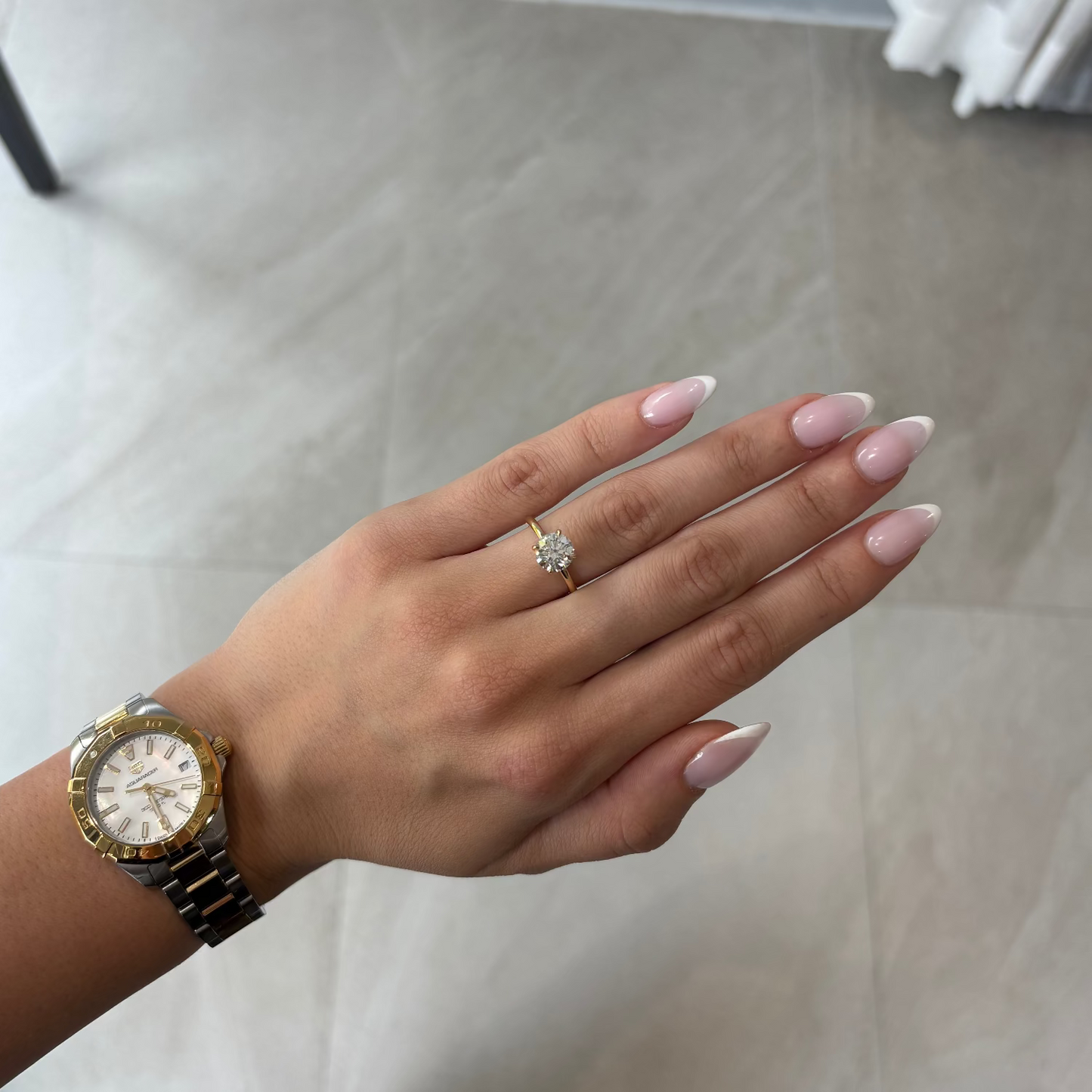 2.00ct Round Cut Lab Grown Olivia Design Yellow Gold