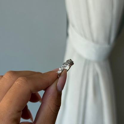 Grace Design Natural Diamond Wedding Band