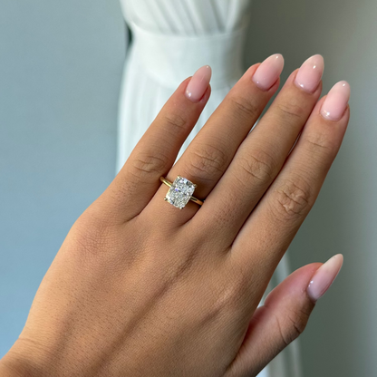 3.52ct Cushion Cut Lab Grown Audrey Design