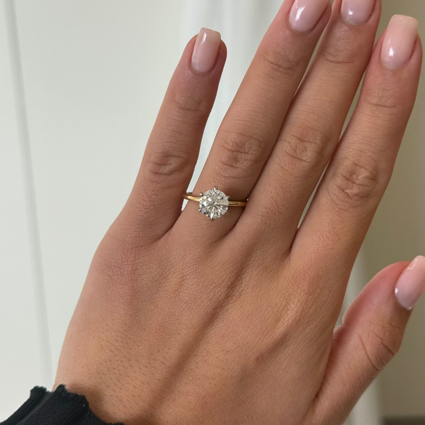 2.00ct Round Cut Lab Grown Custom Catalina Design Two tone