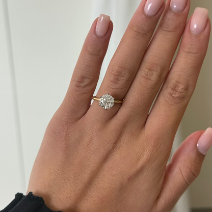 2.00ct Round Cut Lab Grown Custom Catalina Design Two tone