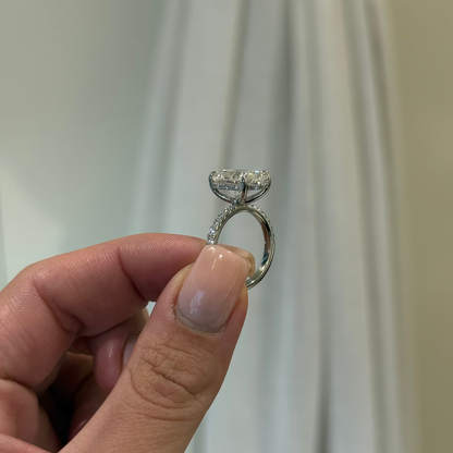 5.06ct Oval Cut Lab Grown Bassano Design Platinum