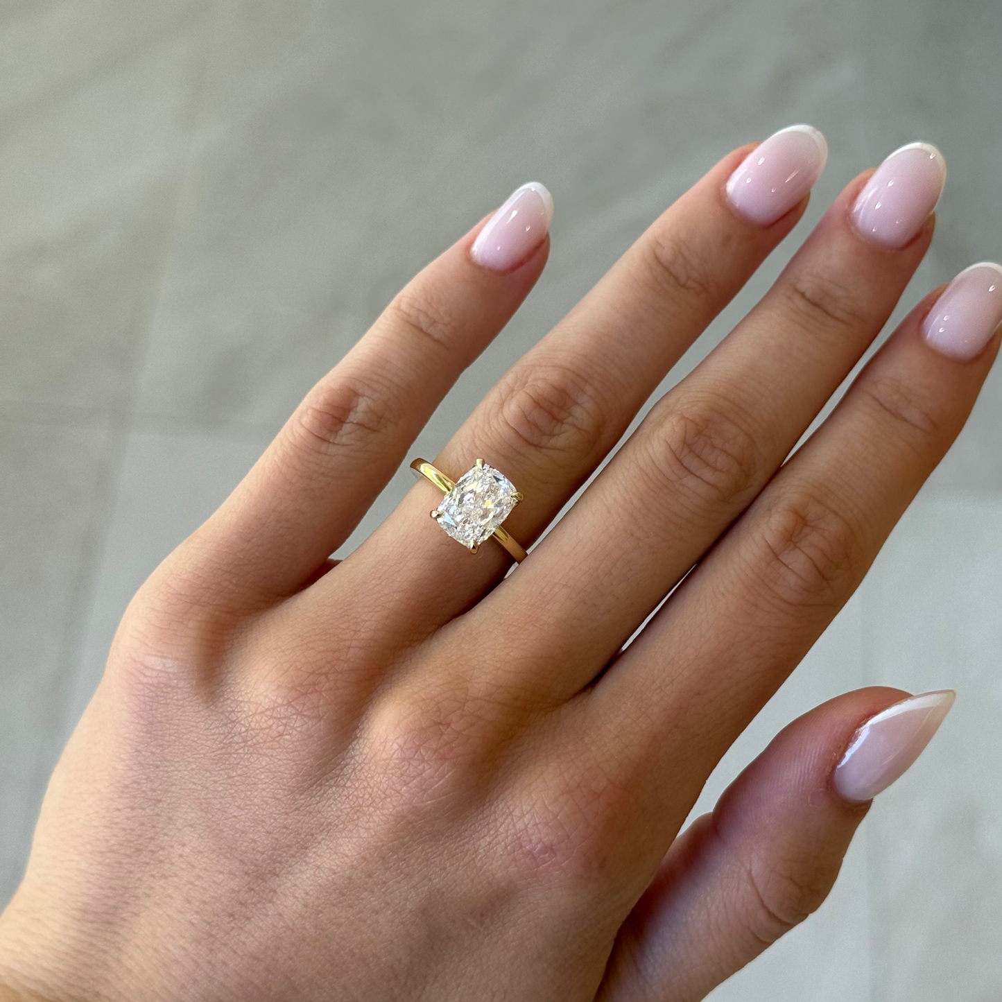 3.52ct Cushion Cut Lab Grown Isla Design