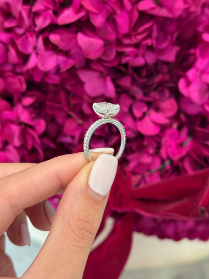 2.00ct Radiant Cut Lab Grown Bassano Platinum