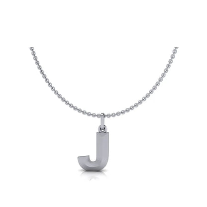 J-Initial-Pendant-White