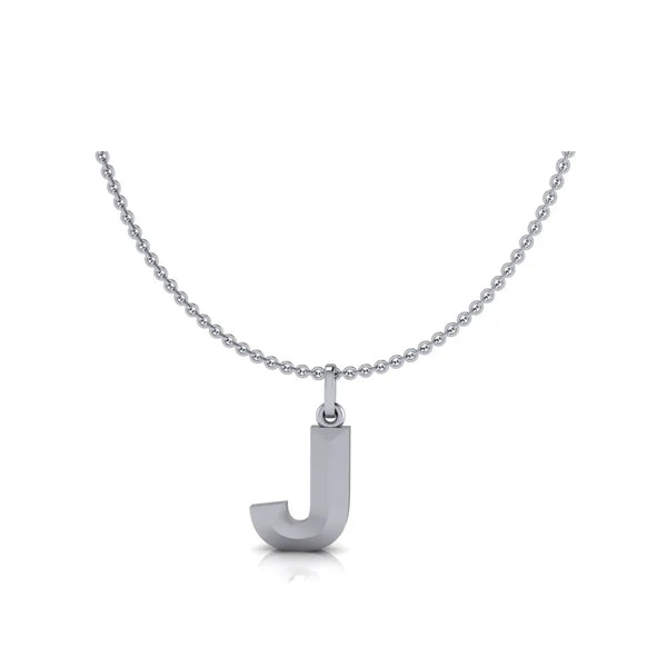 J-Initial-Pendant-White