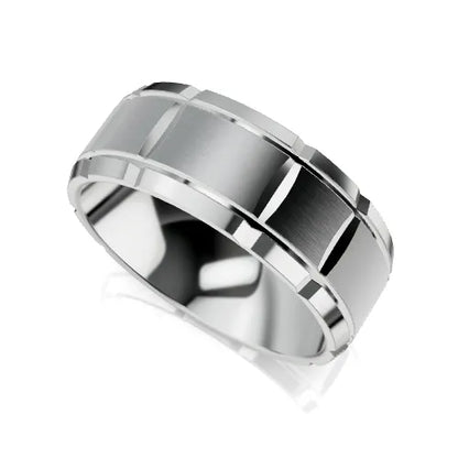 Julius Wedding Ring ;white
