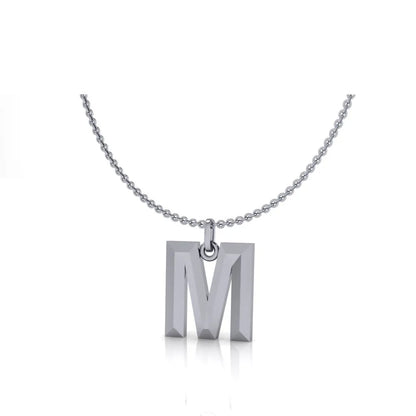 M-Initial-Pendant-White