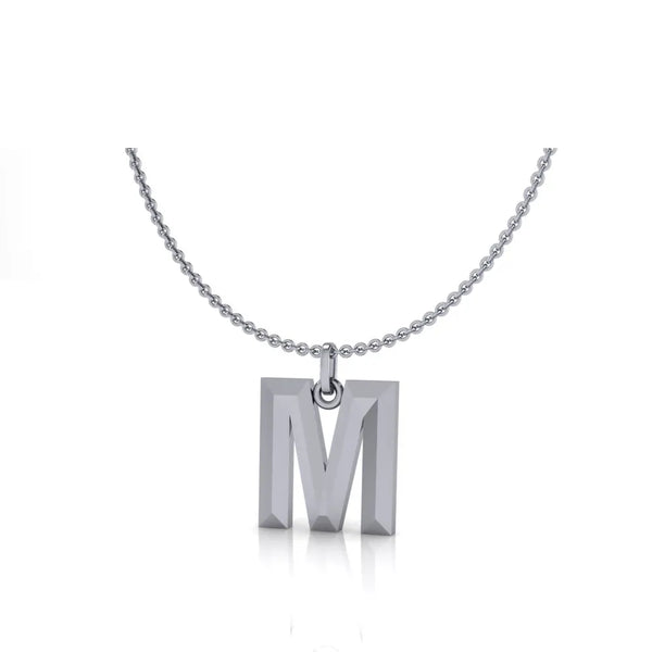 M-Initial-Pendant-White