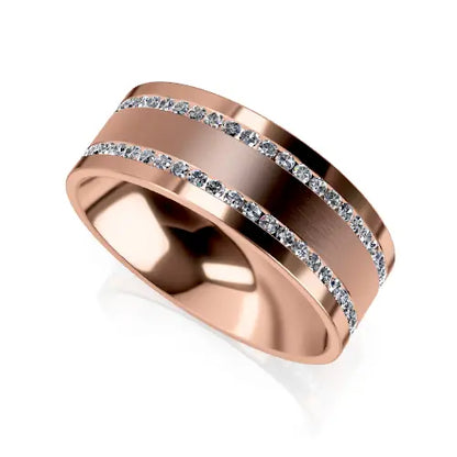 Matteo Wedding Ring rose gold full