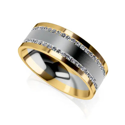Matteo Wedding Ring gold white