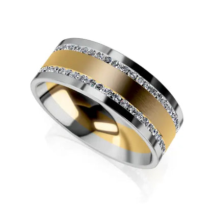Matteo Wedding Ring gold silver