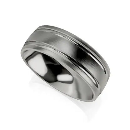 Maxwell Wedding Ring zinc white