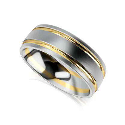 Maxwell Wedding Ring white yellow