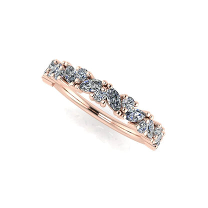 Grace Wedding Ring halfway rose