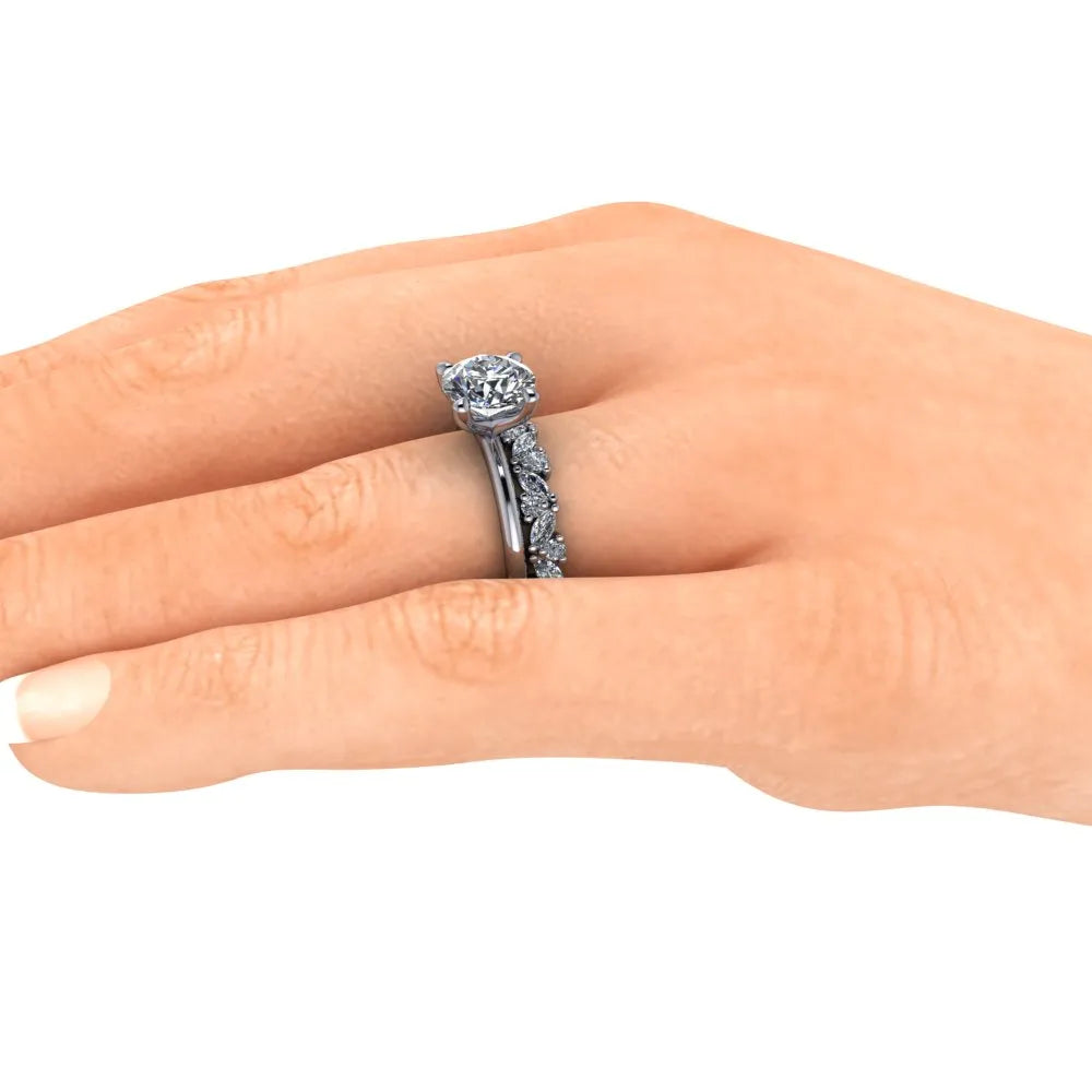 Grace Wedding Ring white hand 2 