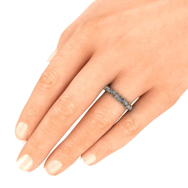 Grace Wedding Ring yellow hand 2