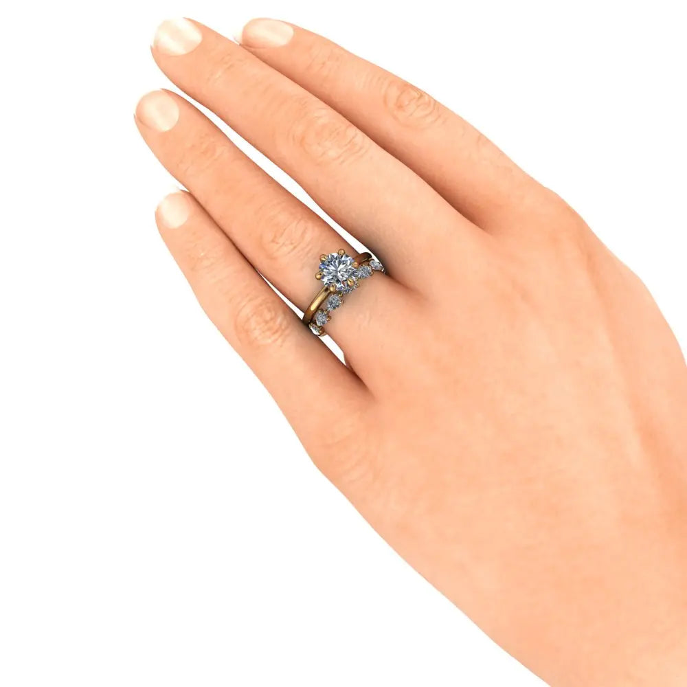 Laura Wedding Ring white hand