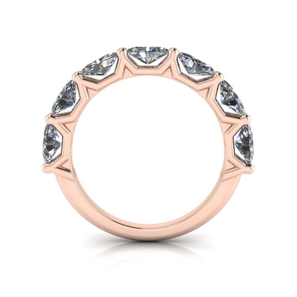 Mary Wedding Ring halfway rose