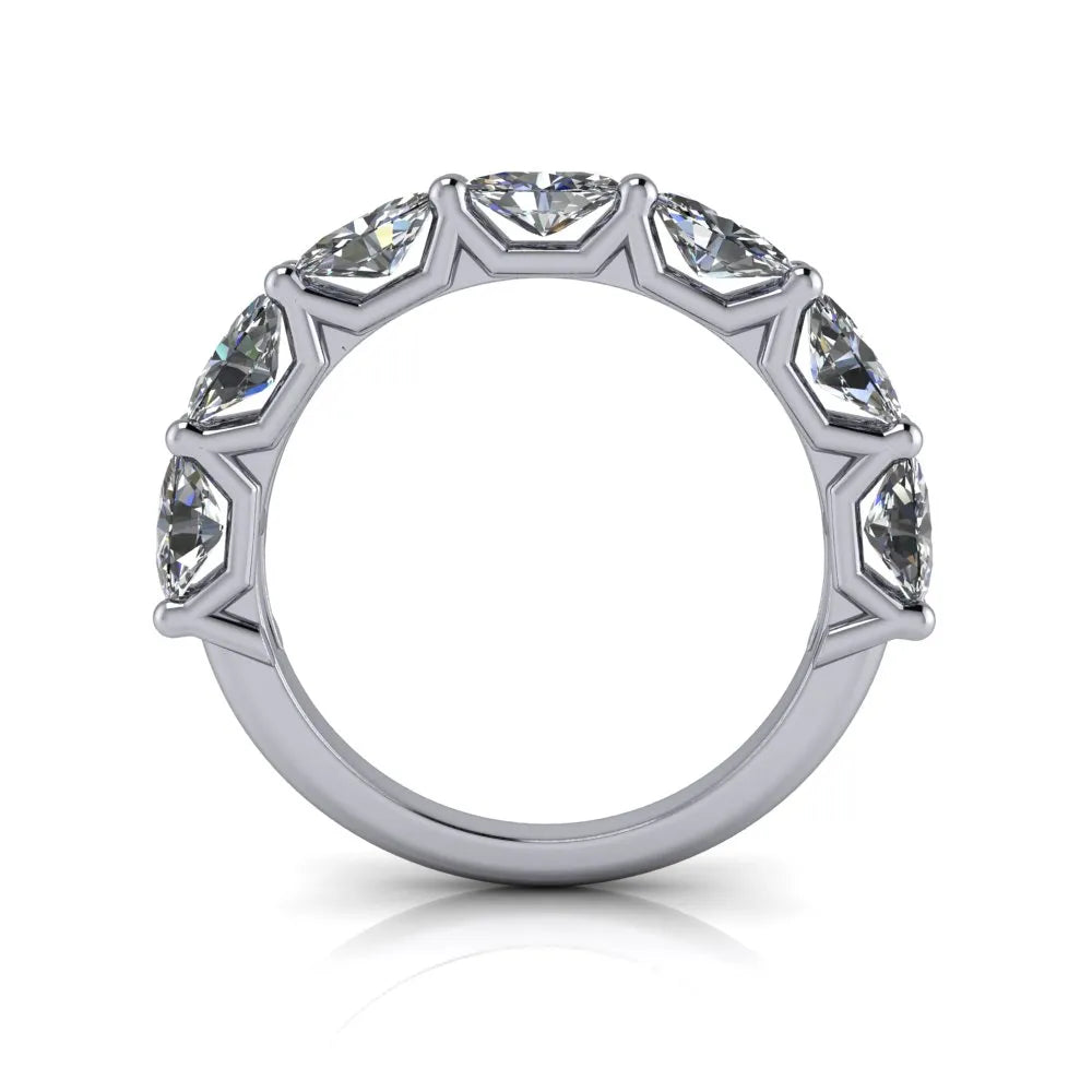Mary Wedding Ring halfway white