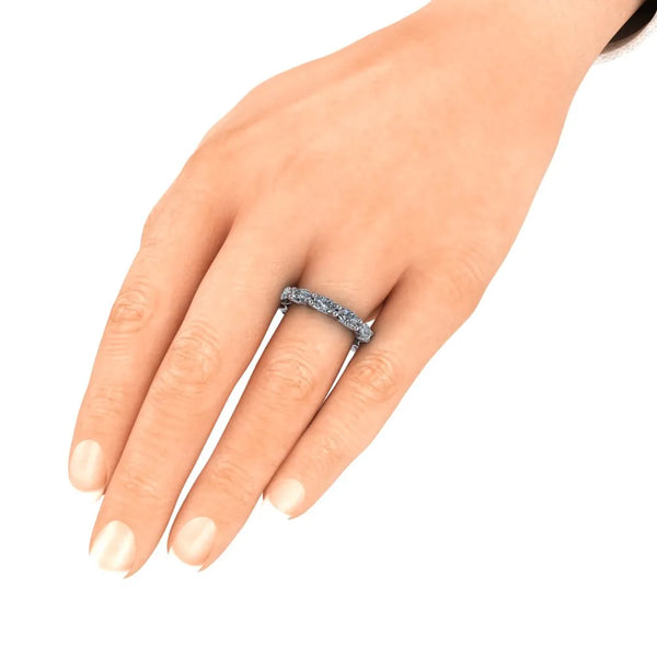 Mary Wedding Ring alllway around white 1 