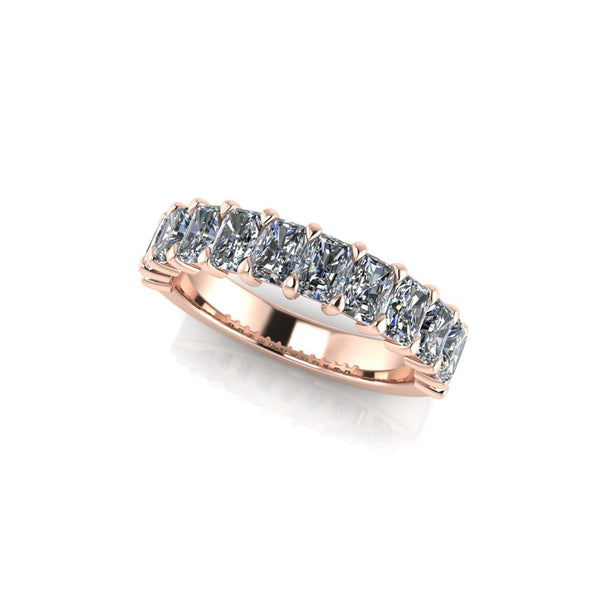 Demi wedding band with classic polished finish