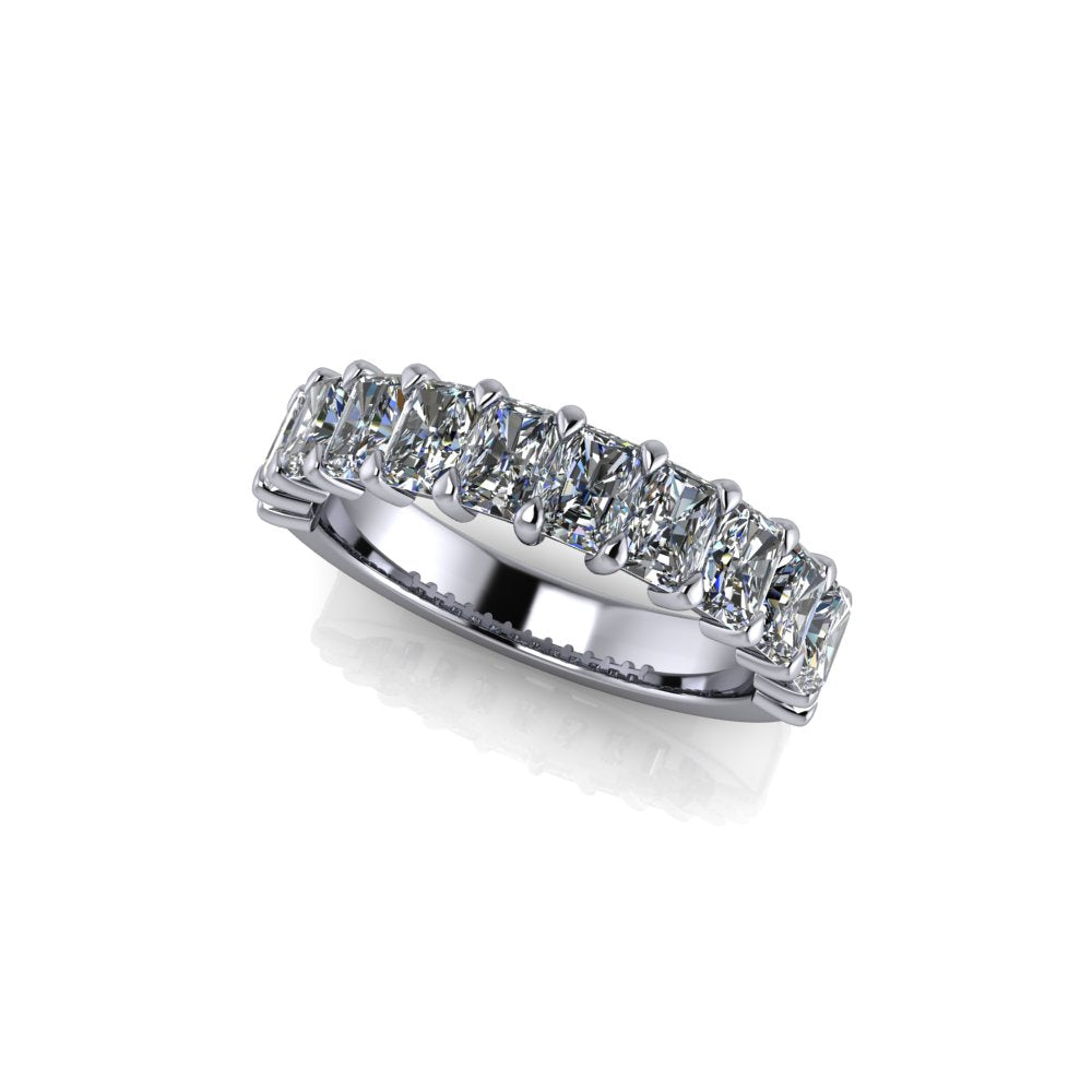 Elegant Demi wedding ring in white gold for brides