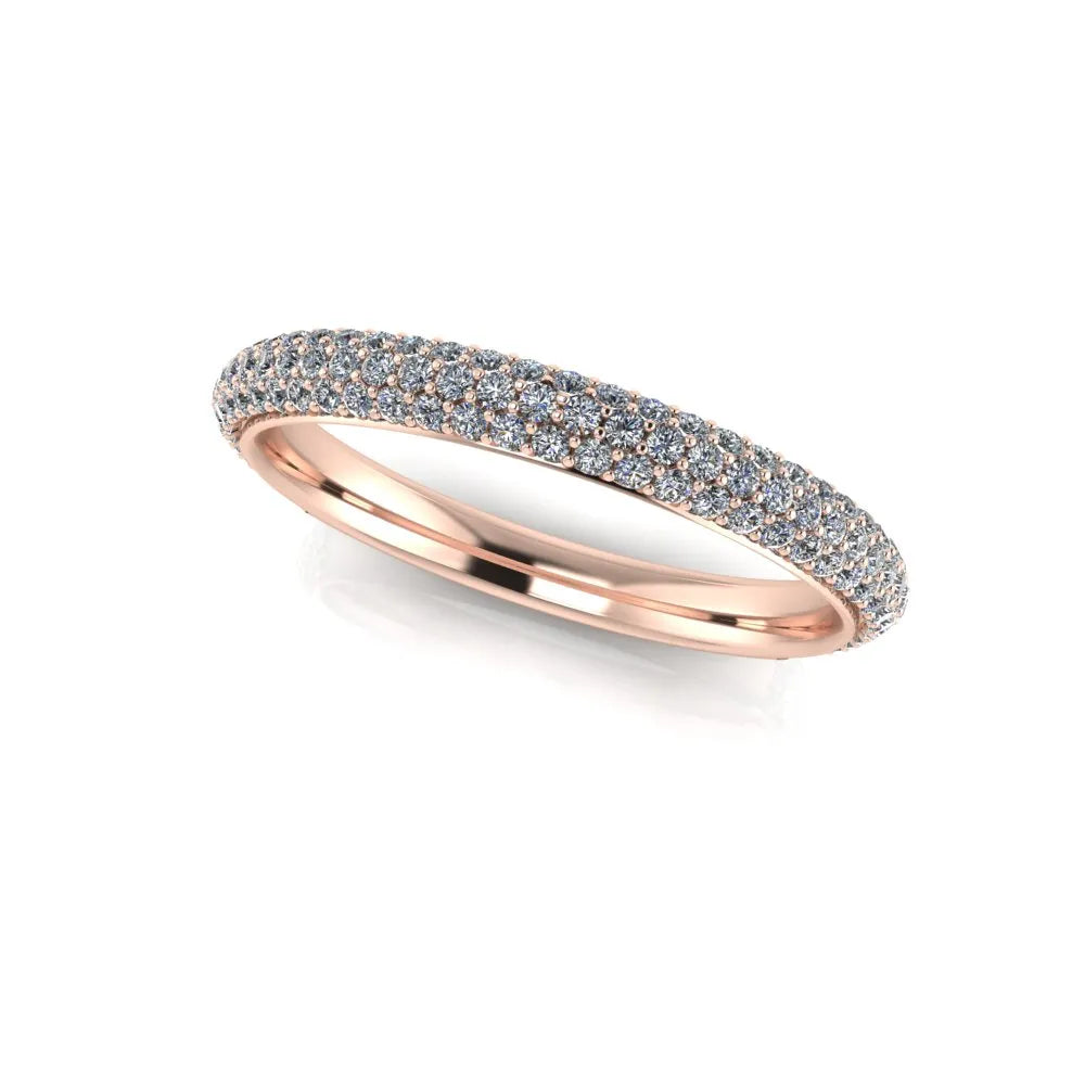 Sophie Wedding Ring halfway rose