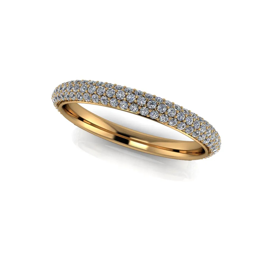 Sophie Wedding Ring halfway yellow