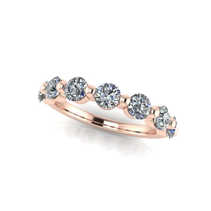 Vittore Wedding Ring halfway rose 