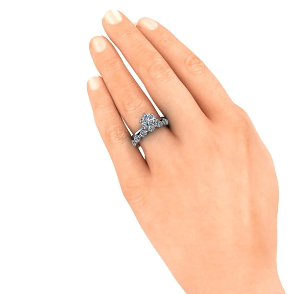 Vittore Wedding Ring white hand 15pt