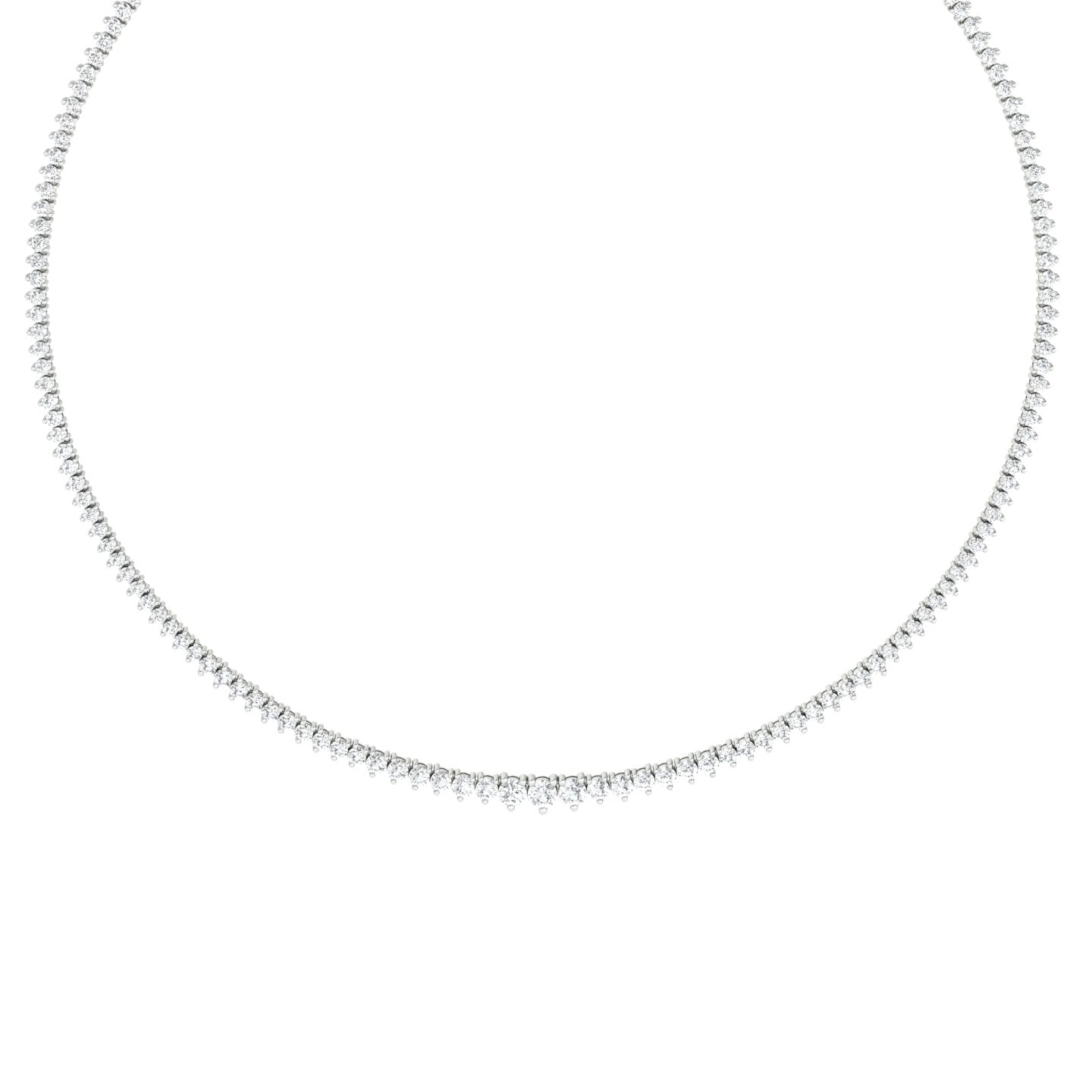 8.40ct Diamond Tennis Necklace
