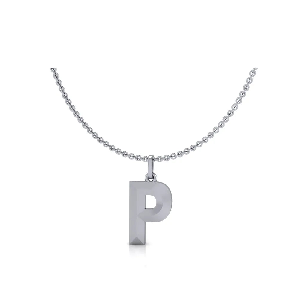 P-Initial-Pendant-White