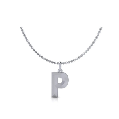 P-Initial-Pendant-White