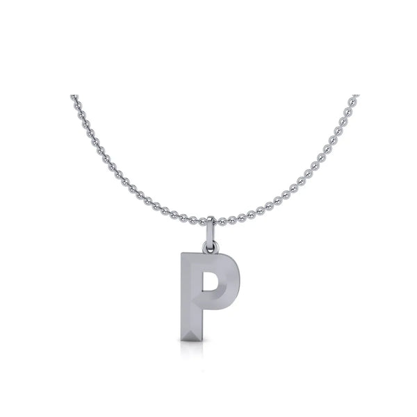P-Initial-Pendant-White