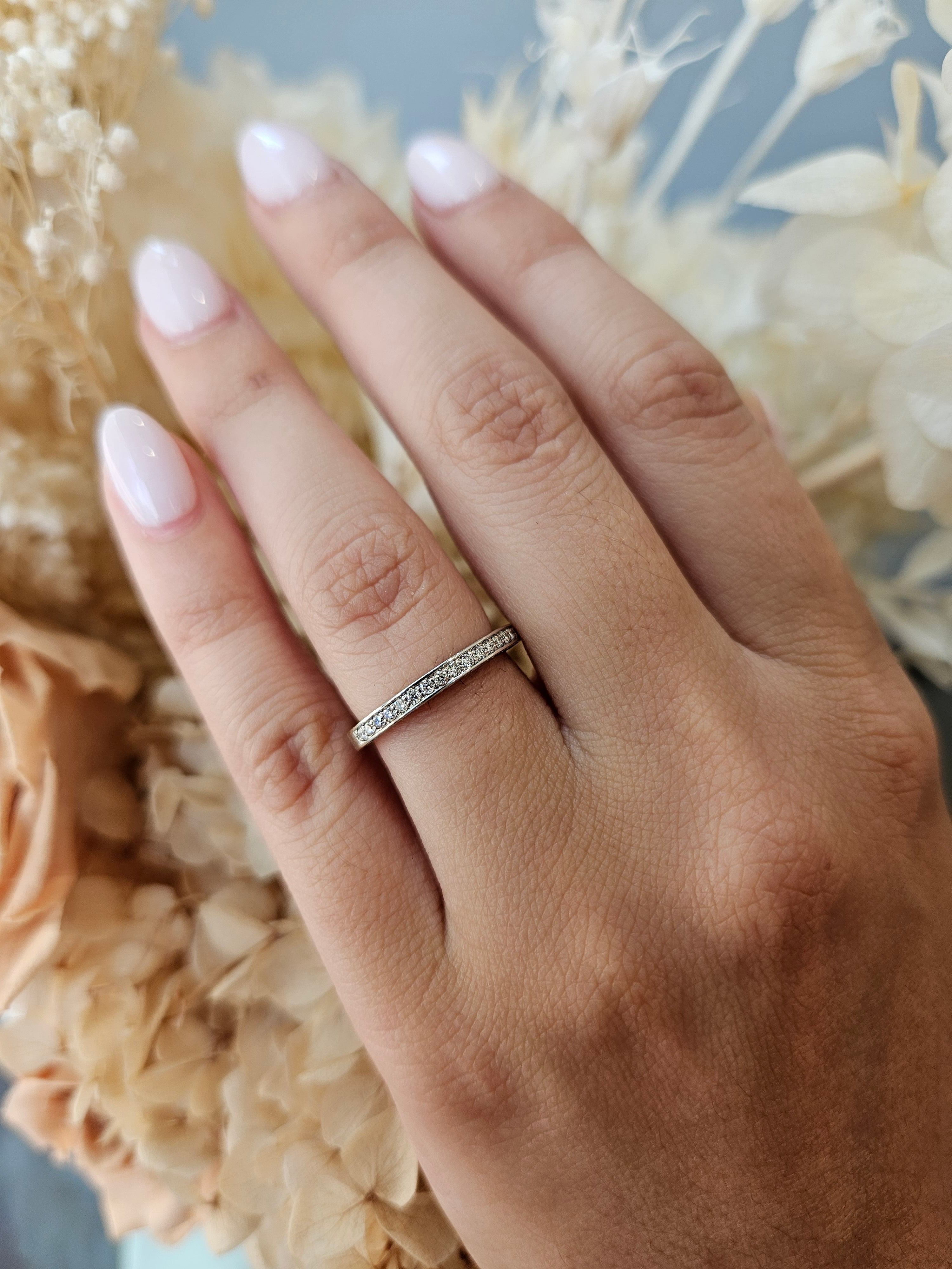 Wedding Band Pave Ring Definition Pave Wedding Ring By Michael