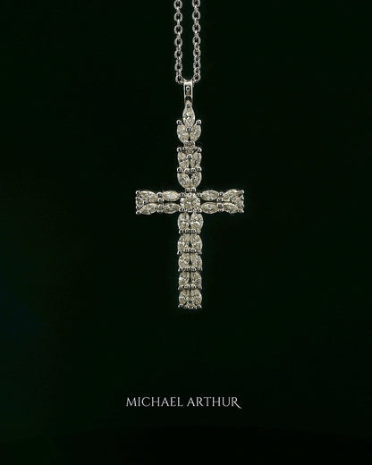 Marquise Diamond Cross