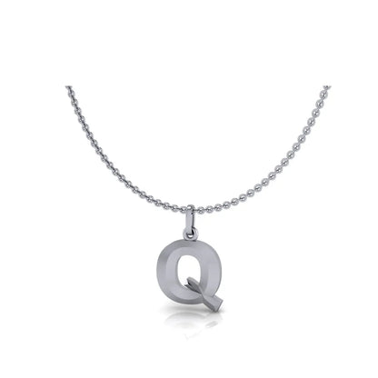 Q-Initial-Pendant-White