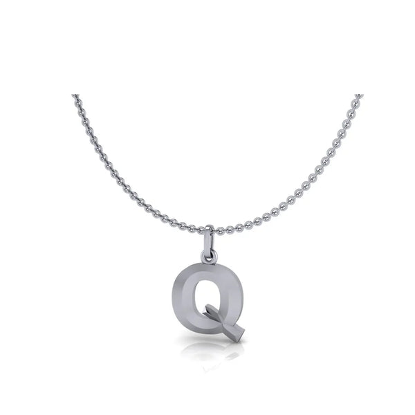Q-Initial-Pendant-White