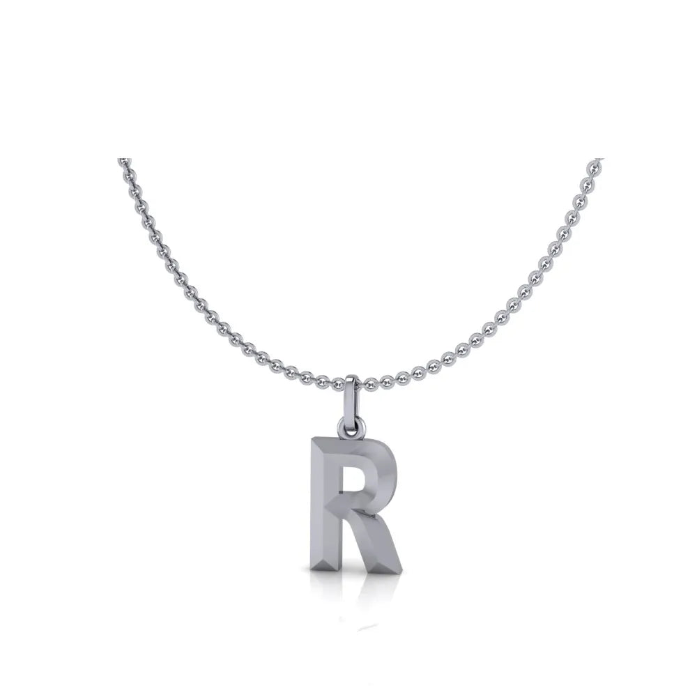 R-Initial-Pendant-White