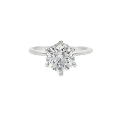 1.50ct Round Cut Lab Grown Lilly Design White Gold