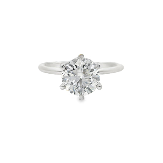 1.50ct Round Cut Lab Grown Lilly Design White Gold
