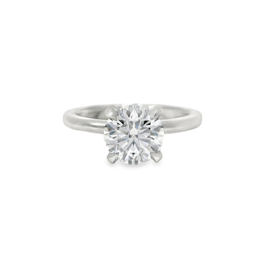 1.55ct Round Cut Lab Grown Henri Design White Gold